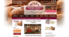 Desktop Screenshot of milesfarmersmarket.com