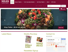 Tablet Screenshot of milesfarmersmarket.com